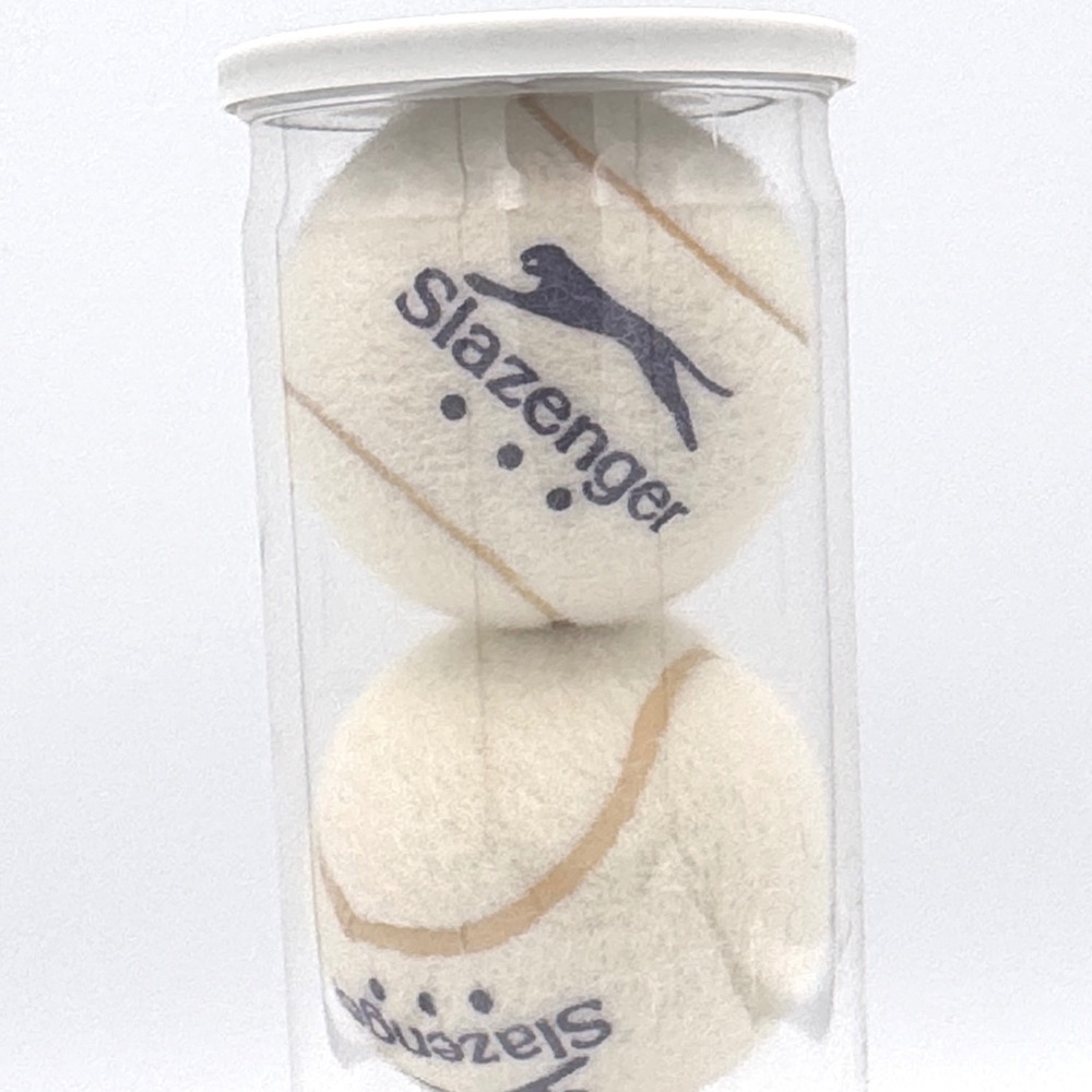 Slazenger Wimbledon Tennis Balls White 3 Ball Canister Unopened Pressurized - Picture 4 of 4
